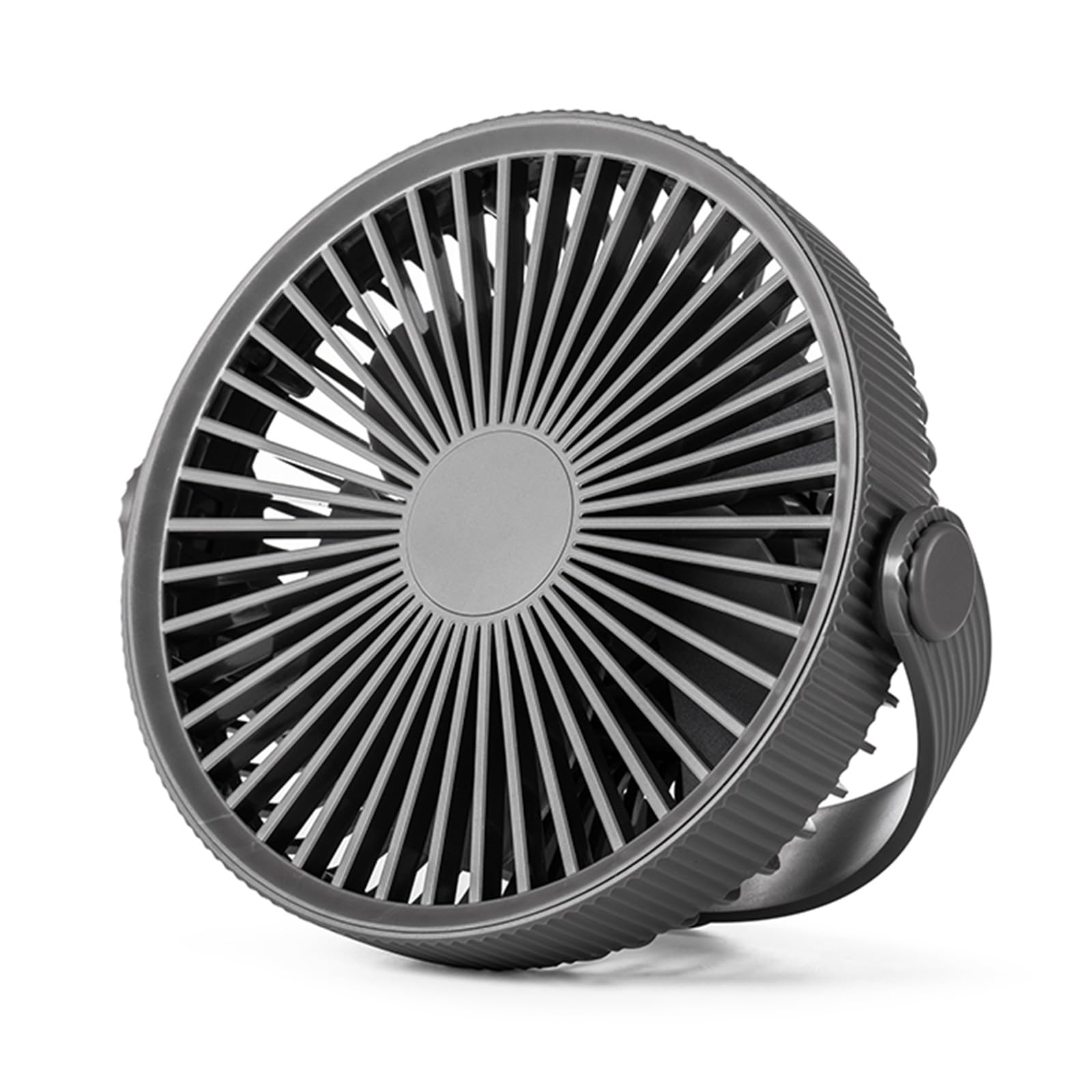 Ventilador eléctrico de techo portátil y recargable con lámpara LED USB