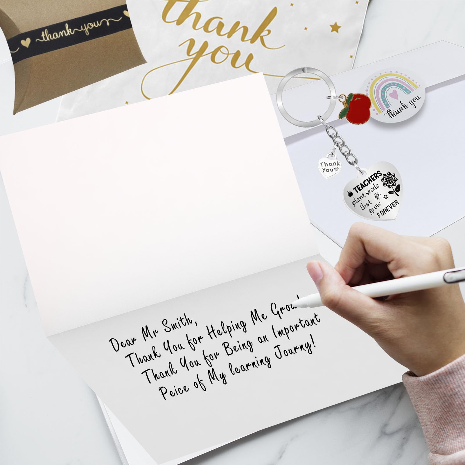 Portachiavi per insegnanti e insegnanti, regalo di