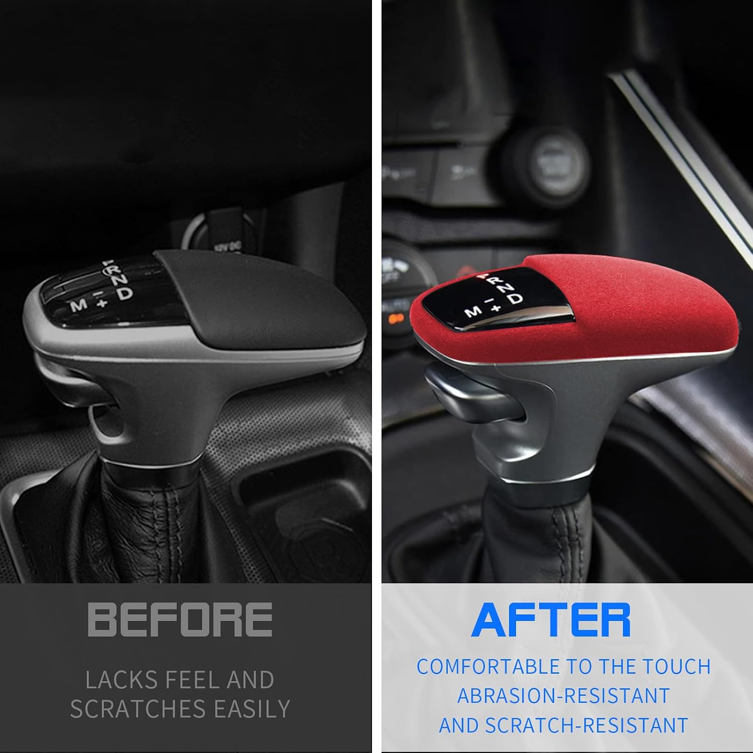 Suede Gear Shift Knob Cover for 2015-2024 Dodge Charger Accessories image 3