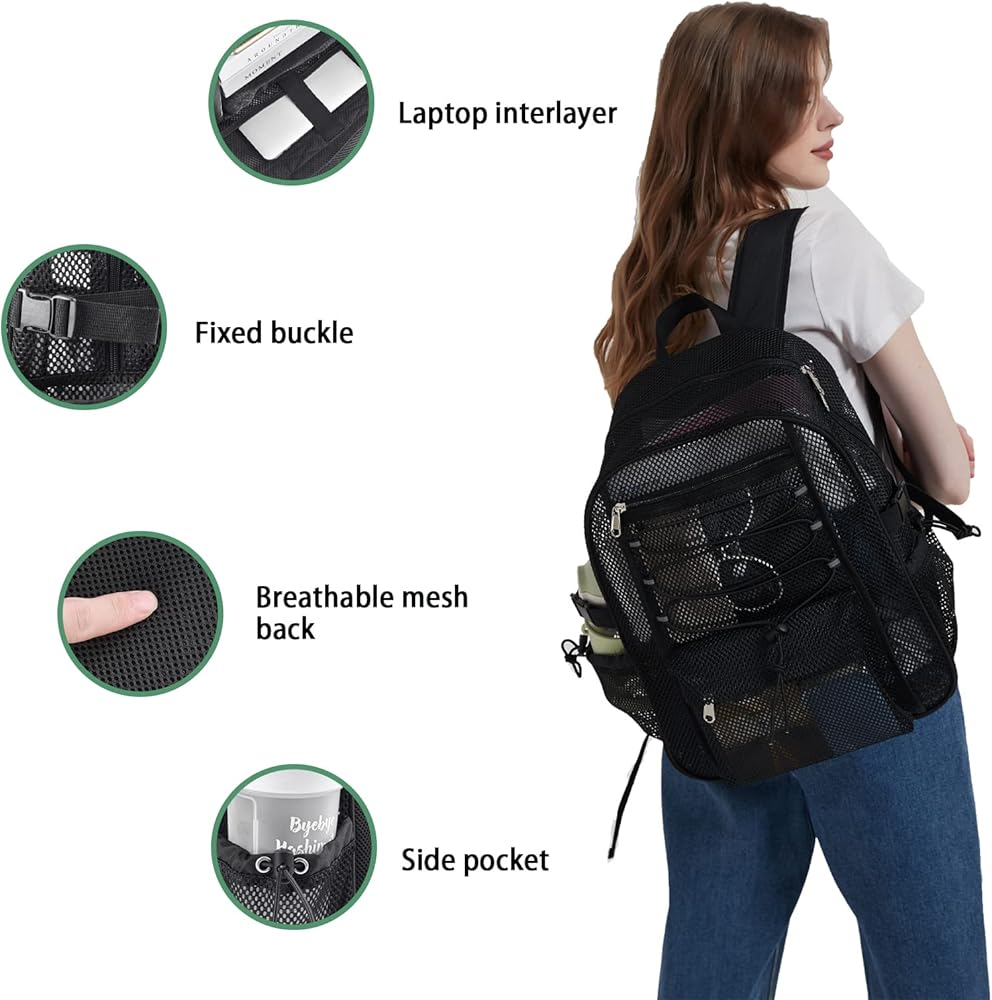 Amazon.com | UEASE Mesh Backpack Heavy Duty for School, 23L Mesh