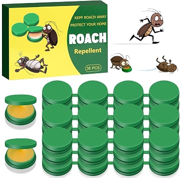 Cockroach Gel Bait Traps, 36 Pack Roach Bait Stations for Indoor Use, Long-Lasting Repellent for Kitchen, Home, RV, Cabinets & Corners