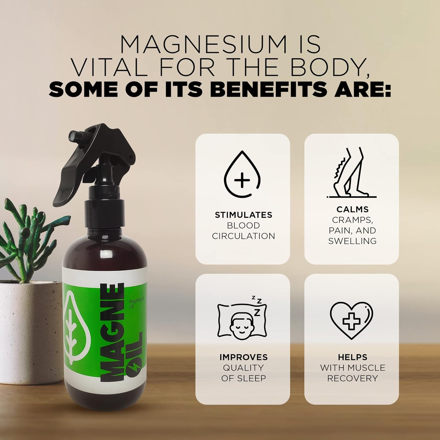 Buy Magneoil Pure Magnesium Chloride Oil from Zechstein Effective