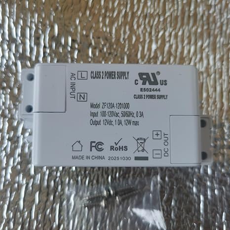 ZF120A-1201000 Class 2 Power Supply AC/DC Adapter LED Driver 12W Constant Voltage