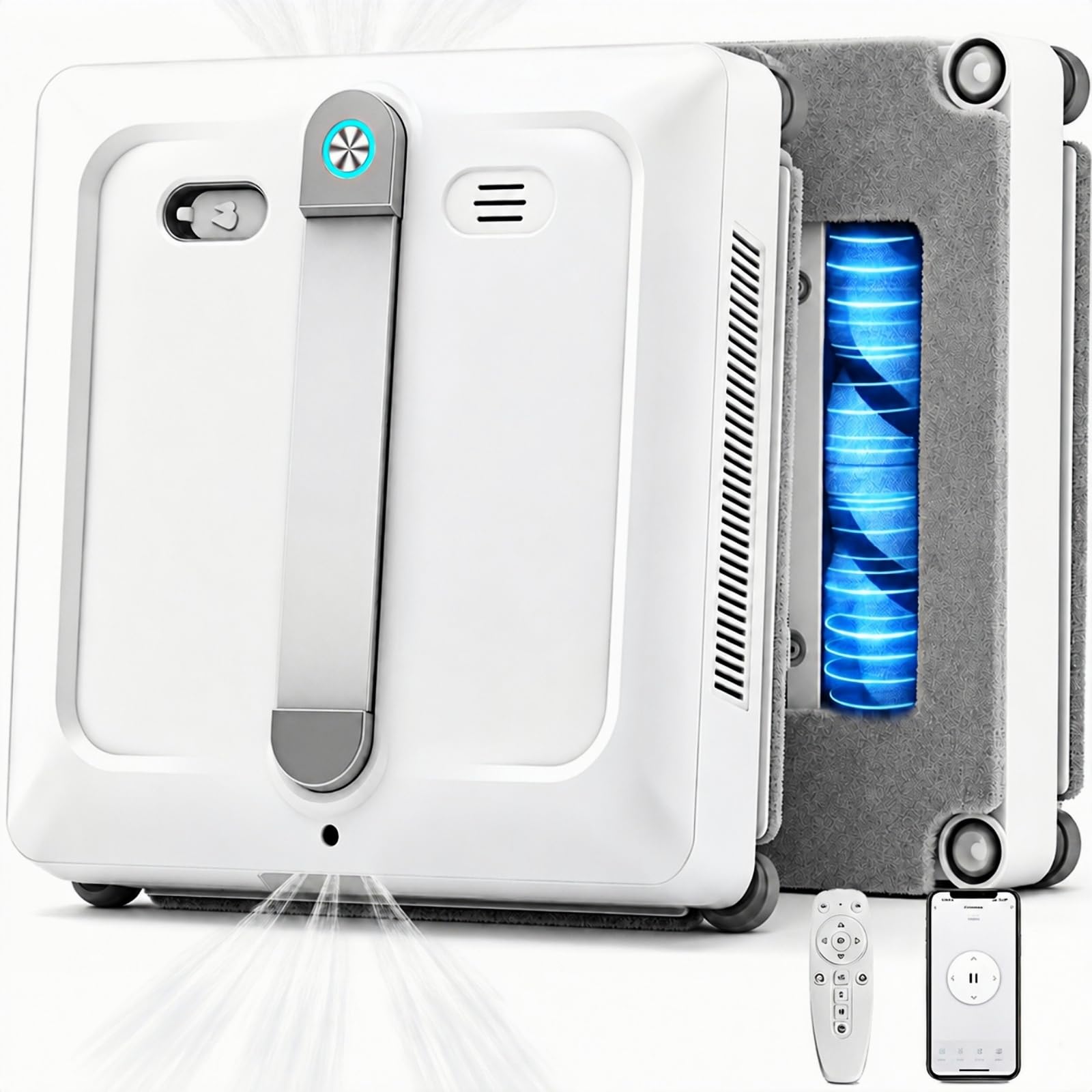 Robot Limpiacristales 9000Pa Doble Cepillo 6 Chorro