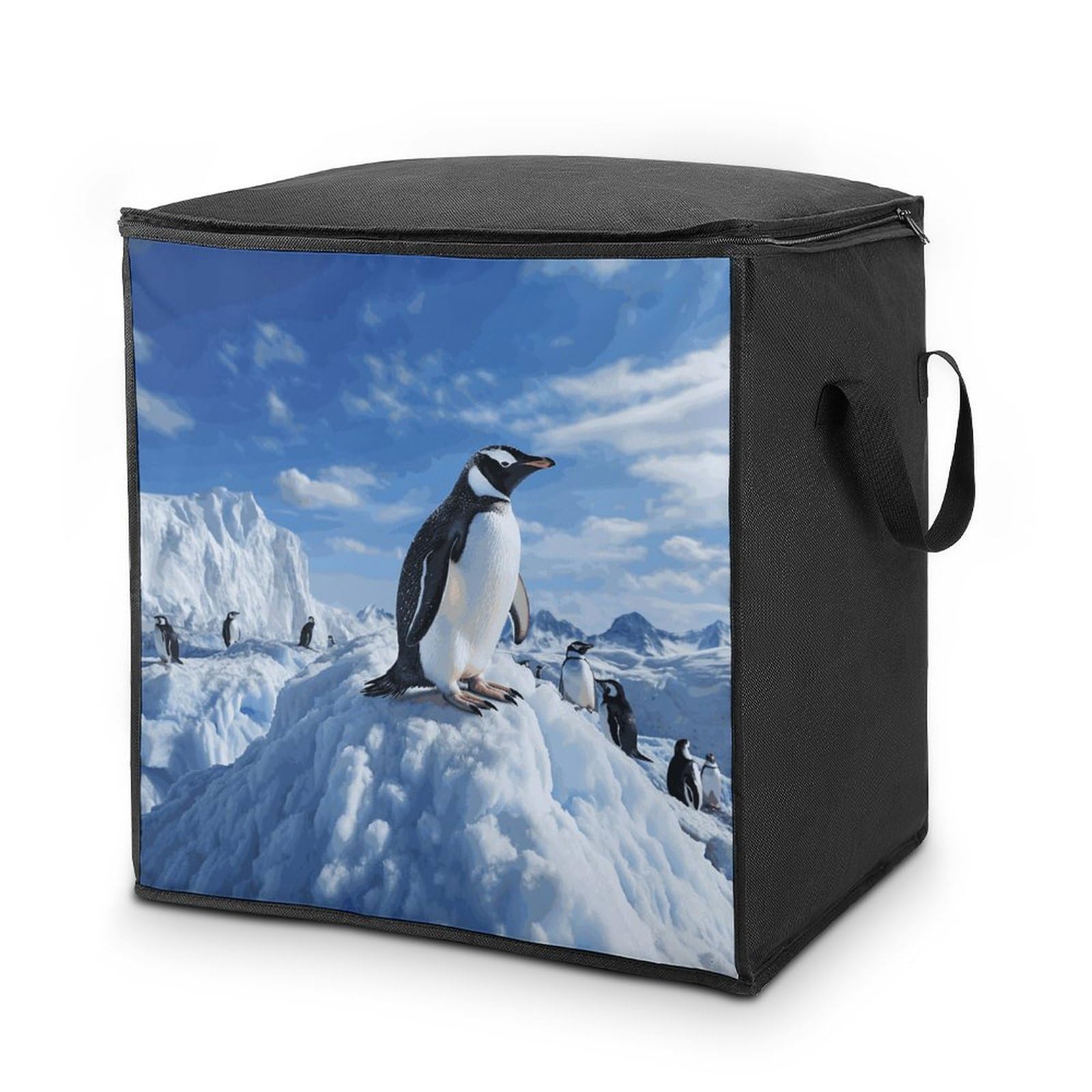 Sac de rangement pour vêtements et couettes avec poignées renforcées Snow Mountain