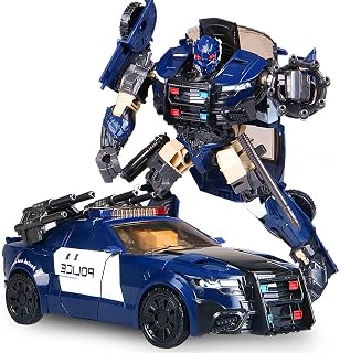 Transformer Toys Movie 5 Barricade Voyager KO Collection Version Action Figure，7.8-inch,Can Be Turned Into a Police Car.