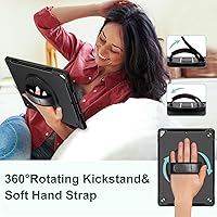 Vista 7 de Miesherk Funda para iPad Pro 12.9 de 2ª generación 2017 y 2015 de 1ª generación, resistente a prueba de golpes, funda protectora con soporte Negro