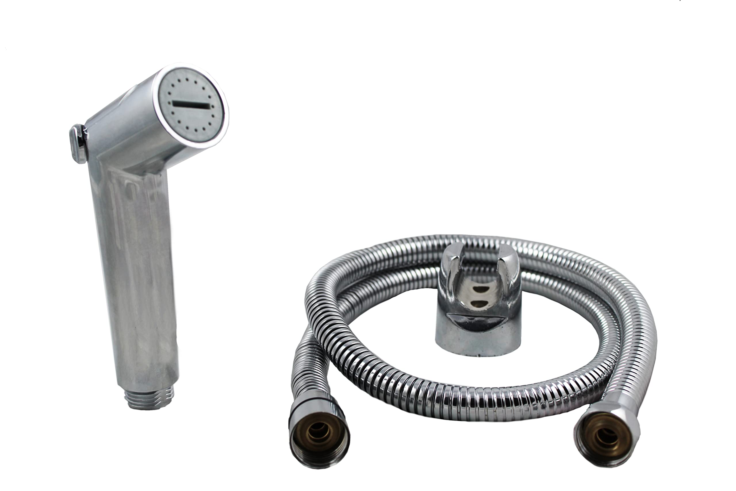 Elegant Casa Health Faucet ABS Body with Wall Hook and Stainless-Steel Chrome Finish Braided Rubber Hose - Chrome (Roller (1834), 1meter Pipe (B09SLWXN79) Amazon Price History, Amazon Price Tracker