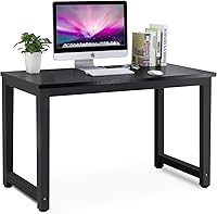 Vista 1 de Tribesigns Computer Desk, 47 inch Modern Simple Office Desk Computer Table Study Writing Desk for Home Office, Black