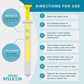 Mylicon Infants' Gas Dye Free Drops - .5 oz, Pack of 3