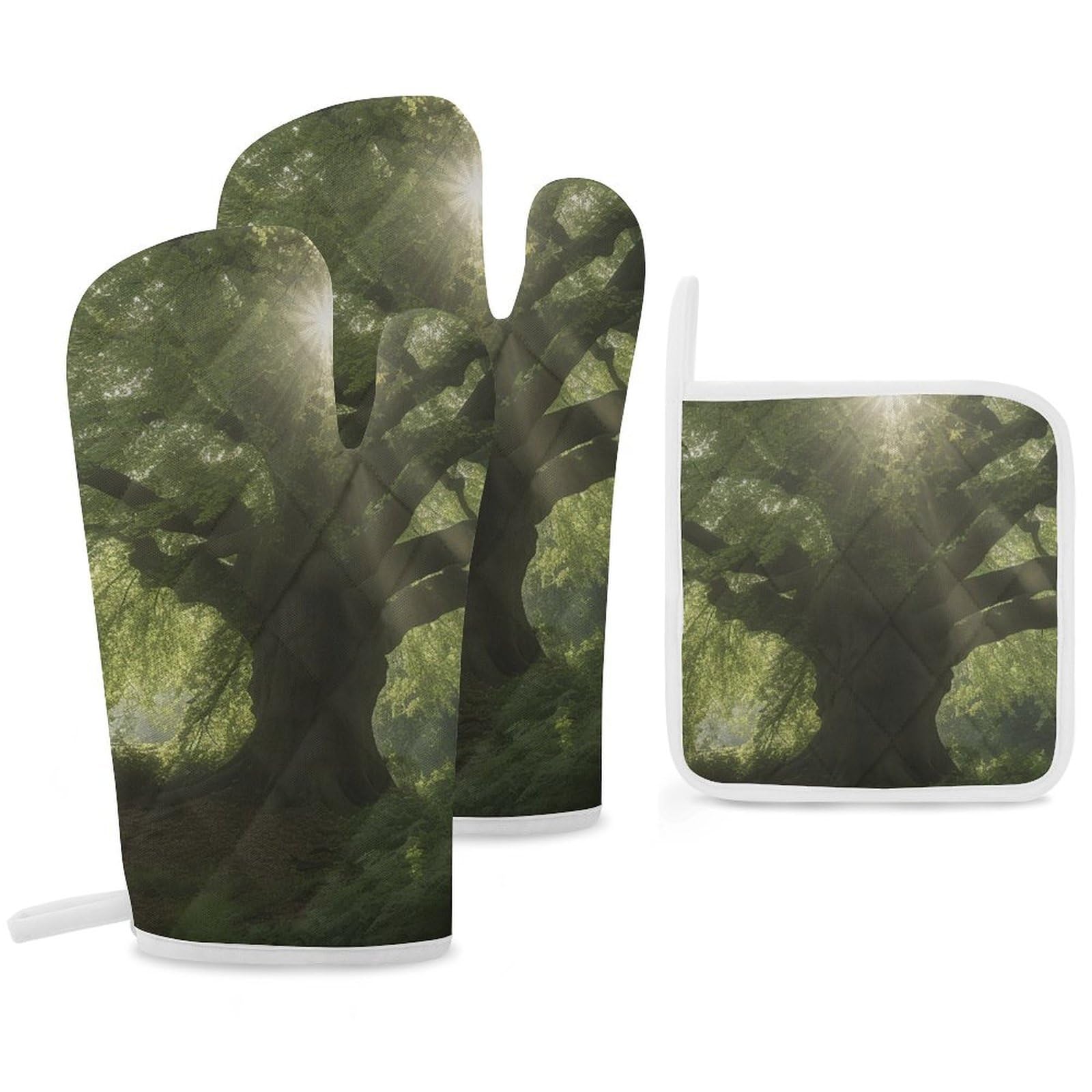 Gants de cuisine et maniques amusants Looking for Trees pour cuisiner avec humour au quotidien
