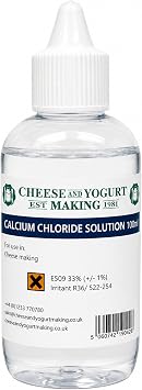 Calcium Chloride Solution for Cheese Making, Enhance Cheese Texture and Yield, Ideal for Home Cheese Makers and Cheese Enthusiasts, Food-Grade, Easy-to-Use Liquid Formulation - 100ml