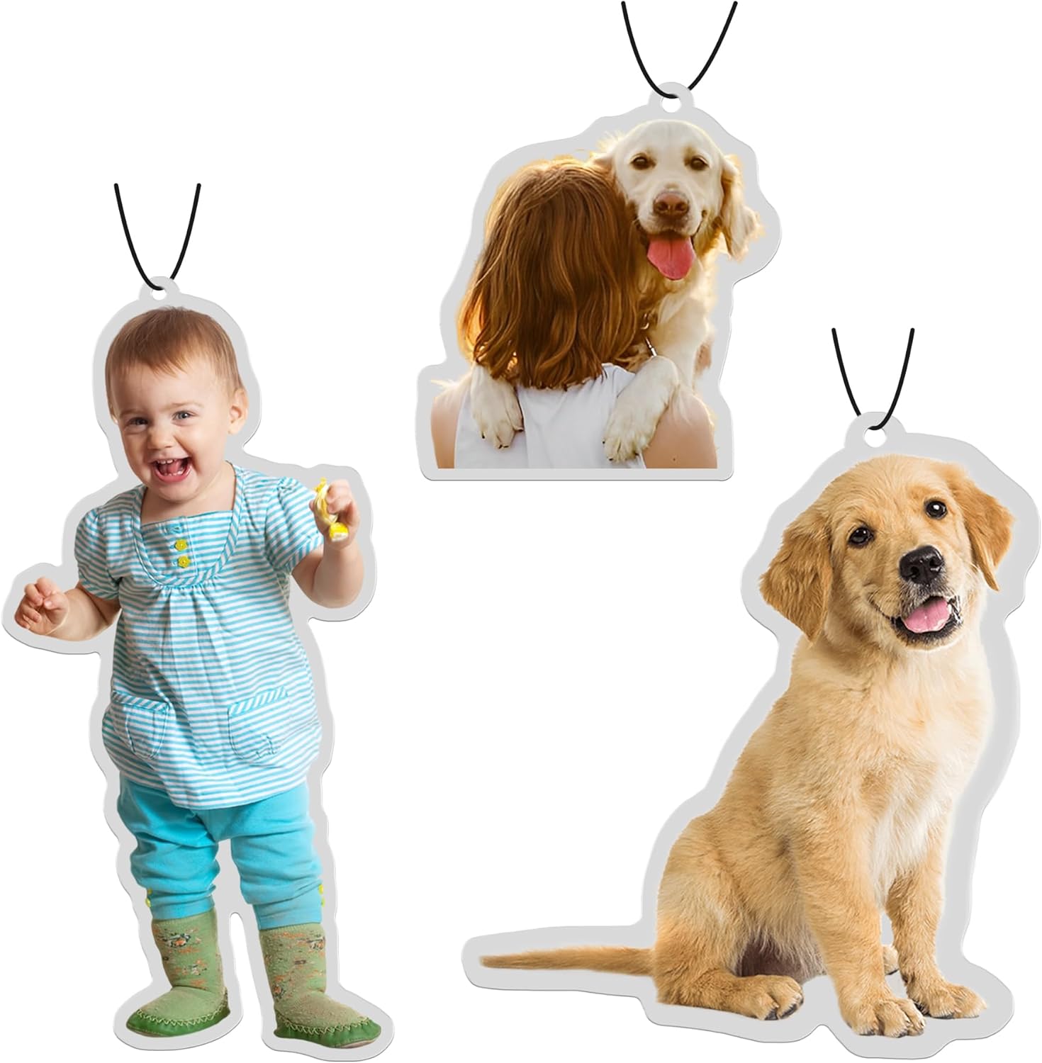 250Pcs Custom Car Air Freshener in Bulk with Your Face Head Body Pet's Photo Smell Car Decoration for Party Event Wardrobe Bathroom Garage Pet Area