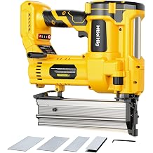 MtiolHig Cordless 2Inch Brad Nailer Compatible with Dewalt 20V Battery, 2-in-1 Staple Gun, 18 Gauge Nail Gun Battery Powered with 1000 Nails for Wood Carpentry, 7.2LB Tool only 2026 New Version