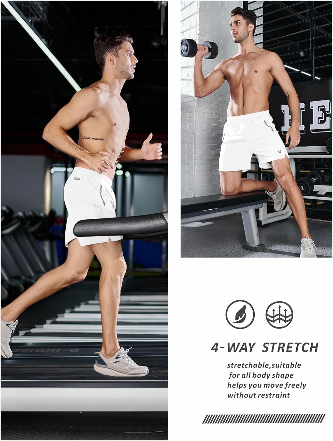 NORTHYARD Men's Running Athletic Shorts 5"/ 7"/ 9" Workout Gym Short Tennis Quick Dry Active Sport Hiking Basketball - Image 5