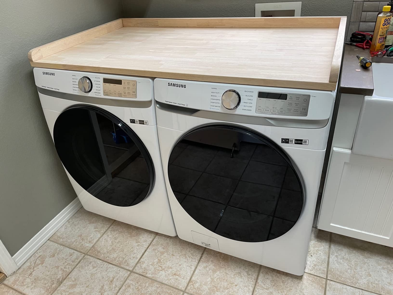 28/mo Finance BenchPro Washer Dryer Countertop Butcher Block with
