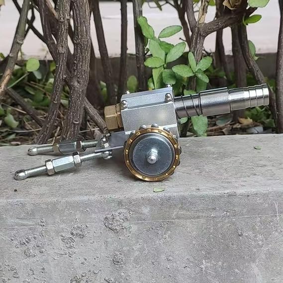 Stainless Steel Mini Cannon Model Adjustable Angle Firecracker Launcher Artillery Collection Gifts Desktop Ornaments for Room Office Gifts,B