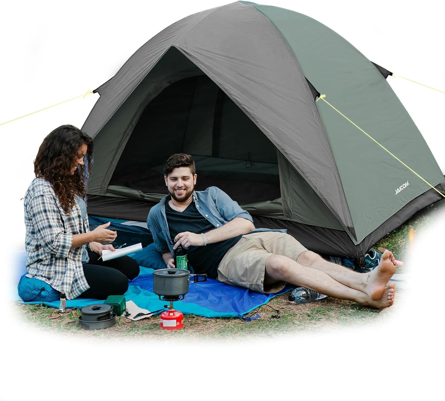 Bessport Tenda da Campeggio Ultraleggera 1-2-3 persona,Tenda a Cupola Istantanea Impermeabile