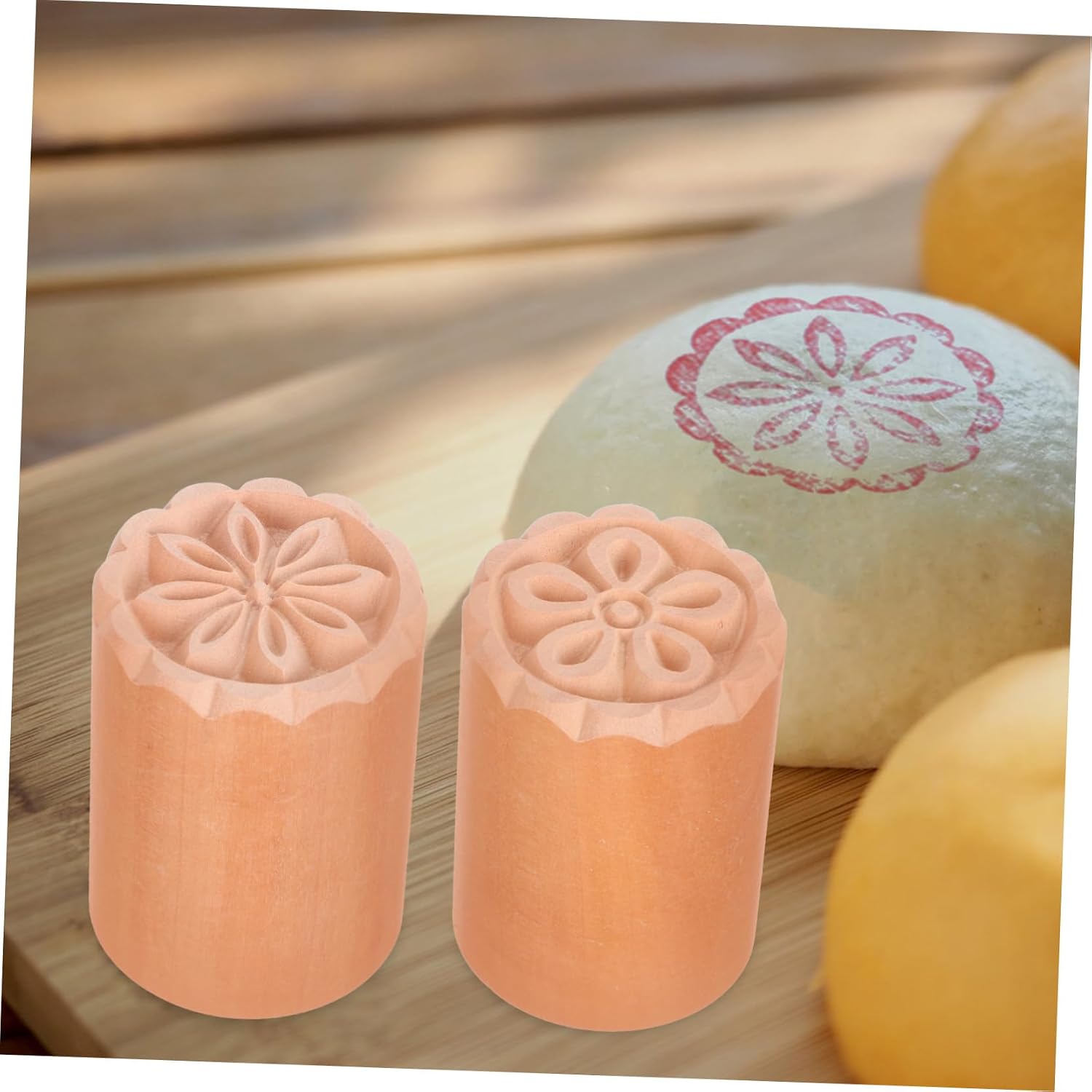 Wooden Baking Stamps 5Pcs Decorative Dessert Molds for Cookies image 5