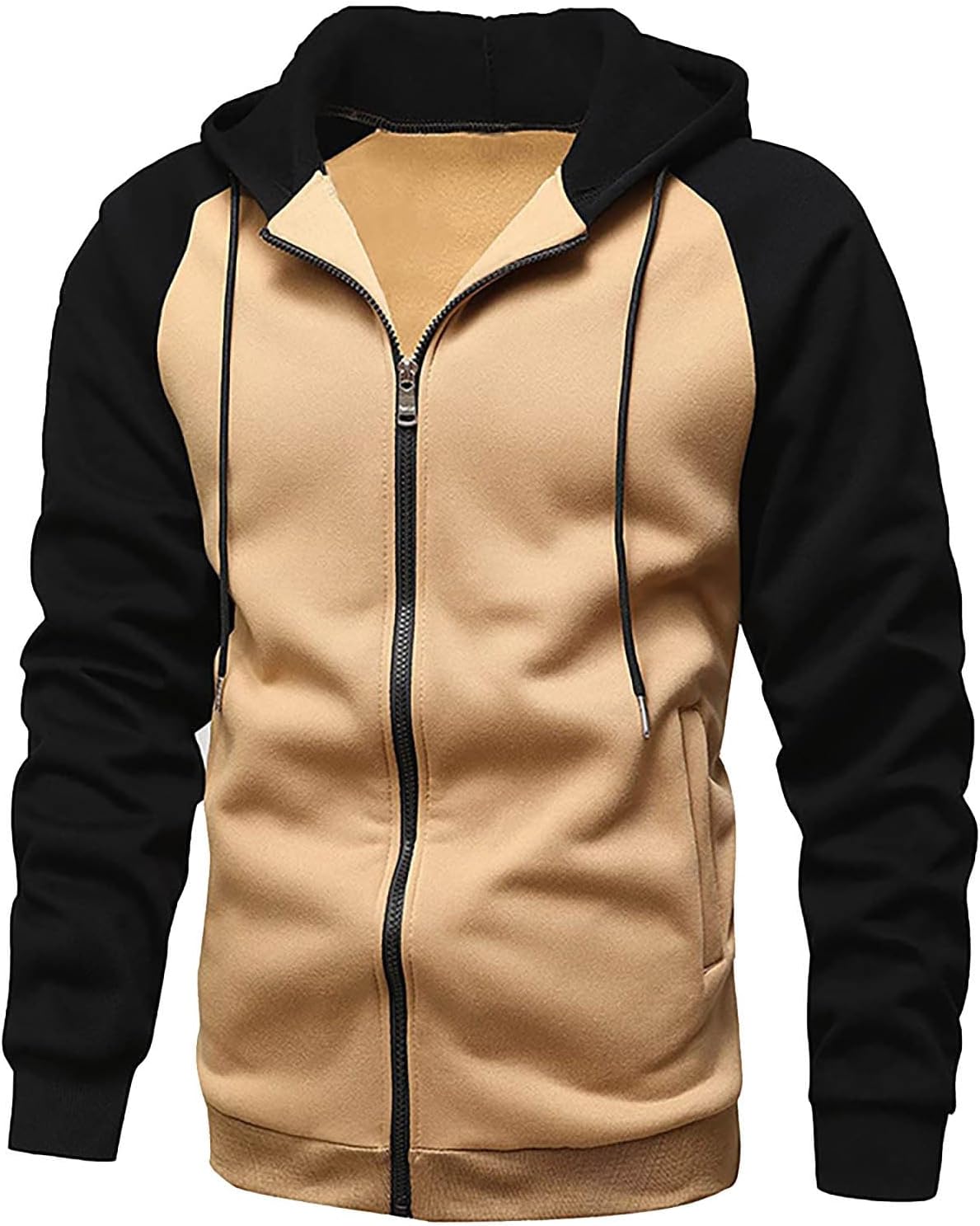 Zip-Up Hoodies For Men Long Sleeve Fall Winter Hooded Sweatshirts Regular Fit Fashion Loungewear With Pockets For Casual Wear