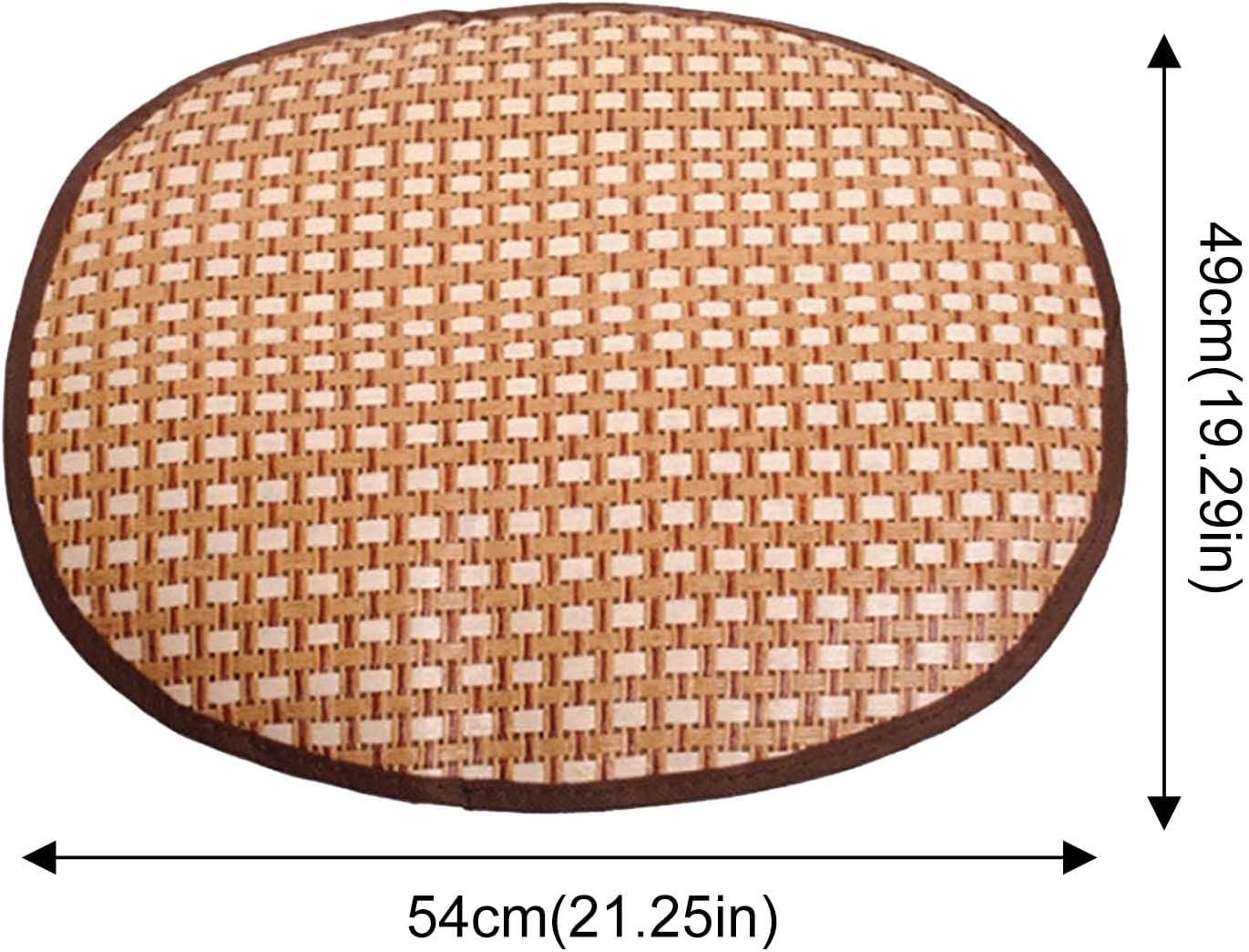 review Pet Cool Mat Pad Summer Cooling for Kennels Crates and Beds Straw Bamboos Cozys Dog Crate Mate (Beige, L)