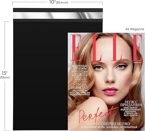 Miniatura 2 de Fuxury Sobres de Polietileno de 10 x 13 Pulgadas, 50 Piezas, Bolsas de Envío Impermeables para Ropa, Sobres de Envío con Adhesivo Fuerte para