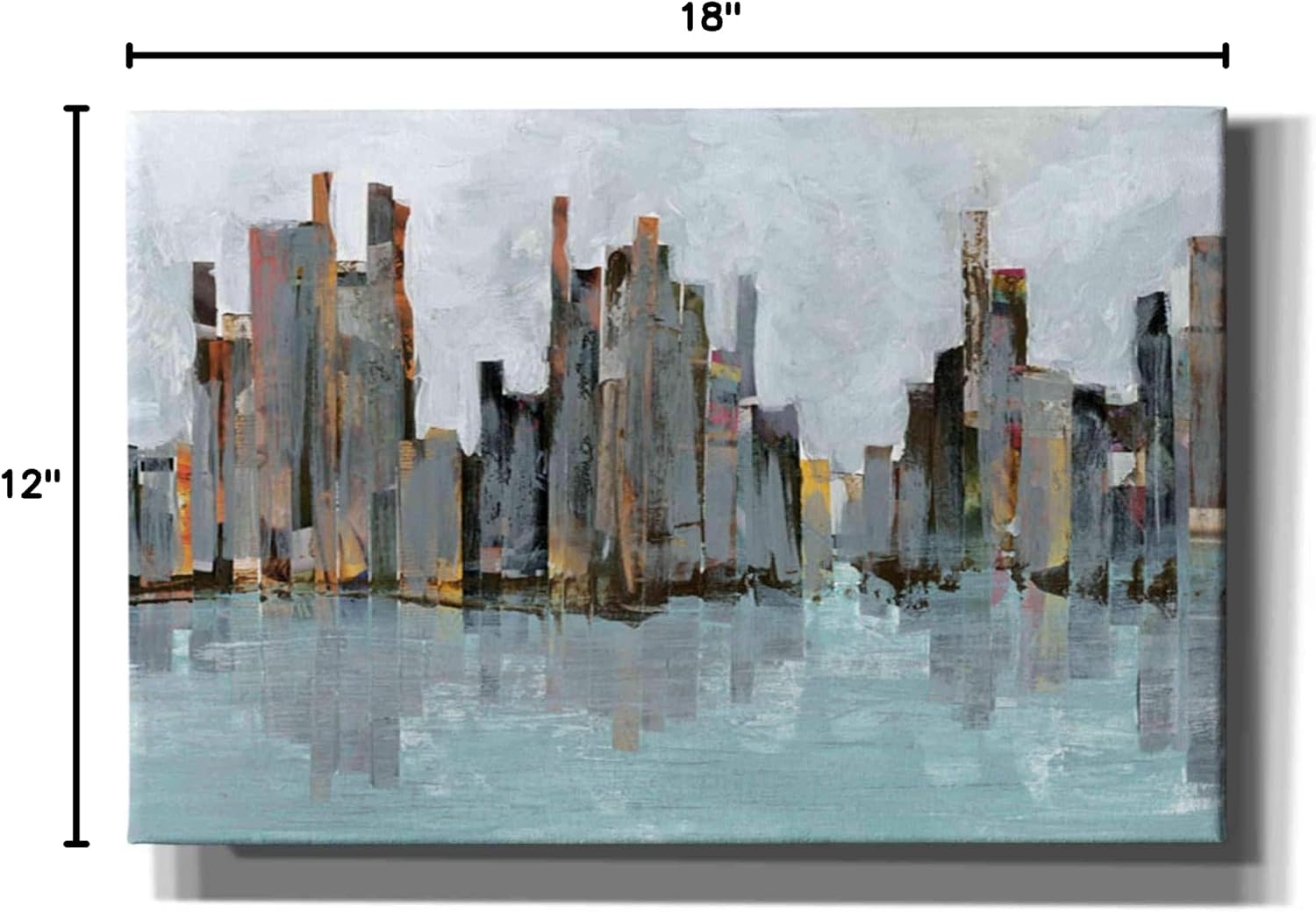 Epic Graffiti 'Second City I' by Jarman Fagalde Canvas Wall Art, 18"x12"