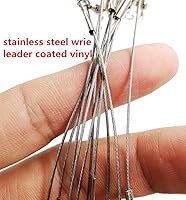 Vista 5 de Fishing Wire Leaders for Bottom Rigs: 10pcs 1/2/3 Arm Saltwater Hi-Low Rig Leaders with Swivels Snap for Trolling Pier Surf Fishing Tackle - Arm