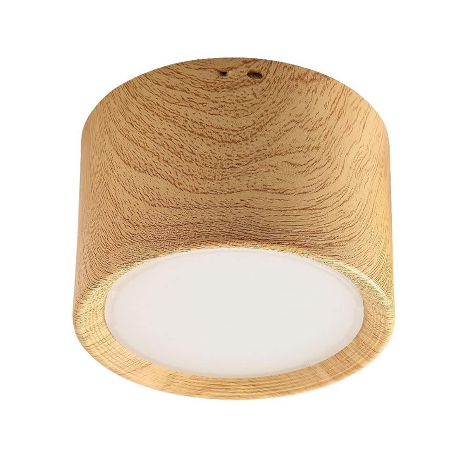 KHUKHU Modern Ceiling Spotlight Led Surface Mounted Display Downlight, Picture Lights & Mini Accent Spotlights, 12W Accent Spot Light Indoor for Hallway Corridor Gallery(Wood3000K)