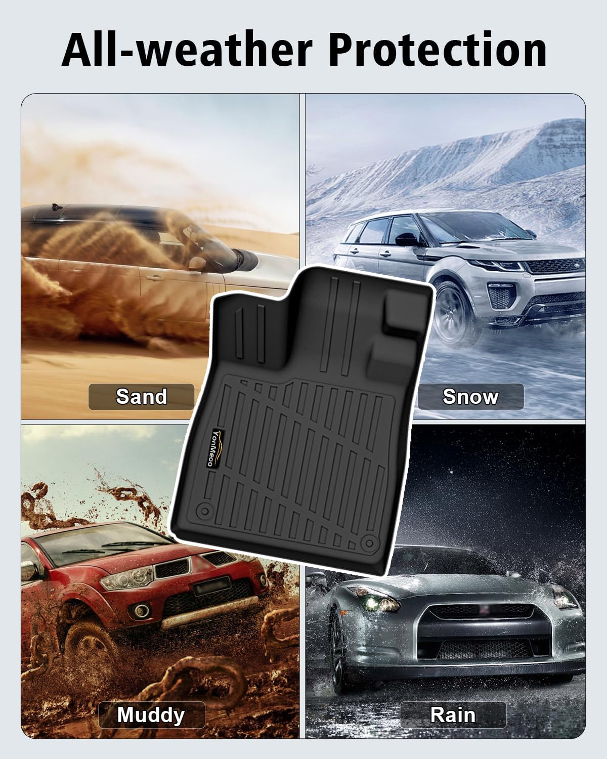 Floor Mats Custom for Honda Passport 2026 Trunk Mat with Backrest Mat All Weather TPE Rubber Cargo Liner Full Set Floor Liners for Passport Accessories (Trunk Mat+Backrest Mats+Floor Mats) - Image 8