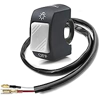 Vista 8 de 2 piezas de interruptor de manillar de motocicleta, botón de encendido y apagado, piezas de ajuste para luz de motocicleta U5 U7 U2 LED, interruptor