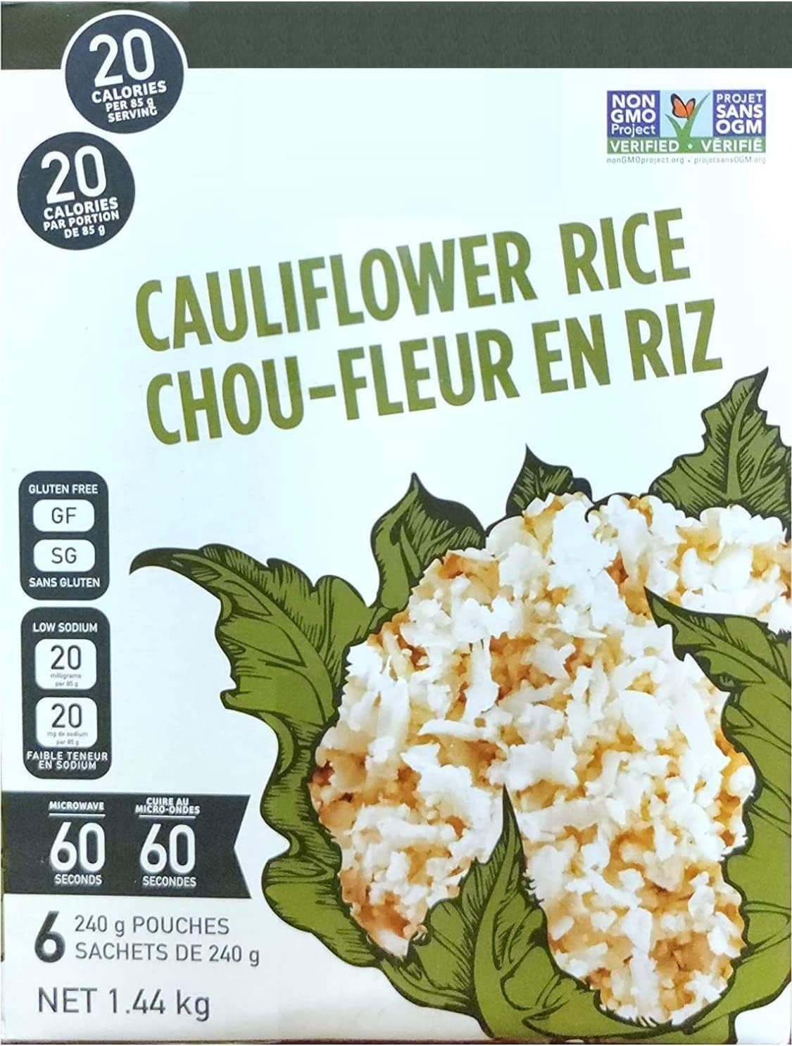 Nature's Intent, Cauliflower Rice, 6 X 240 G Amazon.ca Grocery & Gourmet Food