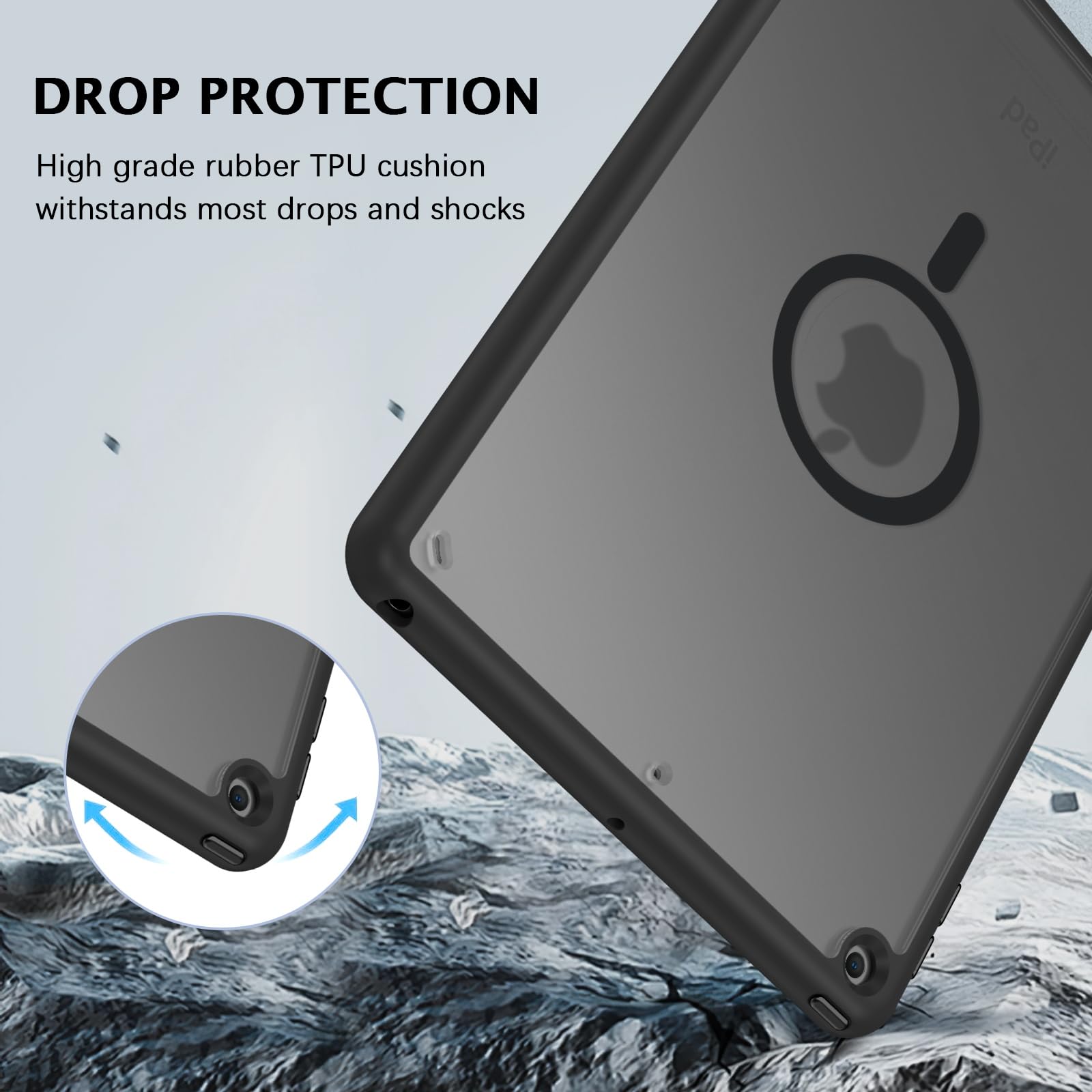 Custodia GUAGUA Per IPad 11ª Gen 2025 E IPad 10ª Gen 2022 – Retro Opaco Traslucido, Supporto E Magneti N52