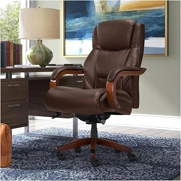 YRYRYW Managerial Chairs, High Back Ergonomic Lumbar Support Ergonomic Chair For Office Chairs Bonded Leather Big & Tall Executive Office Chair,Brown-One Size Household faucets
