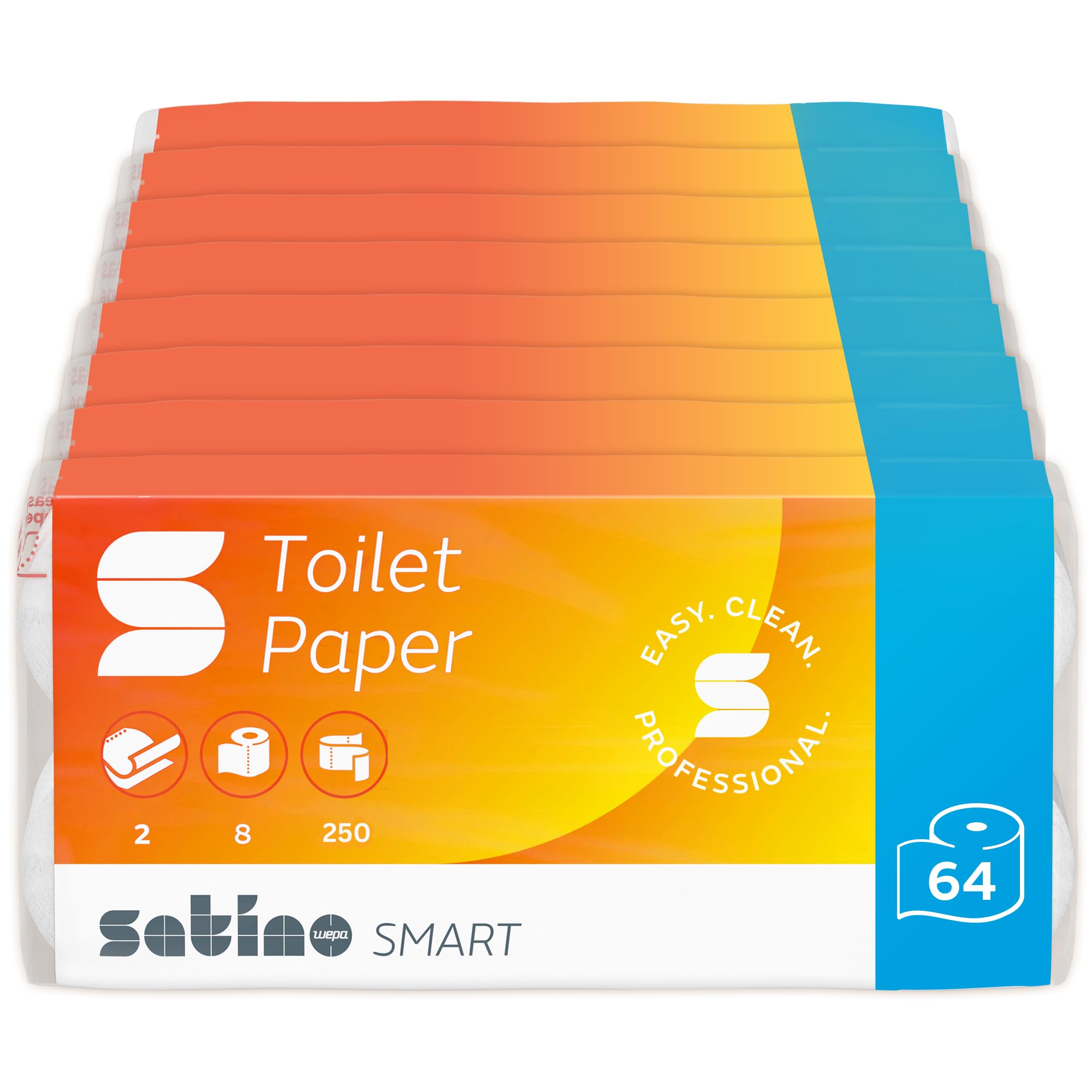 Papier toaletowy 2-warstwowy WEPASmart 64 rolki