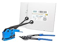 Vista 21 de IDL Packaging PRO - Kit de flejado de acero de 3/4 pulgadas x 600 pies, resistencia a la rotura de 1700 libras, con innovadora herramienta