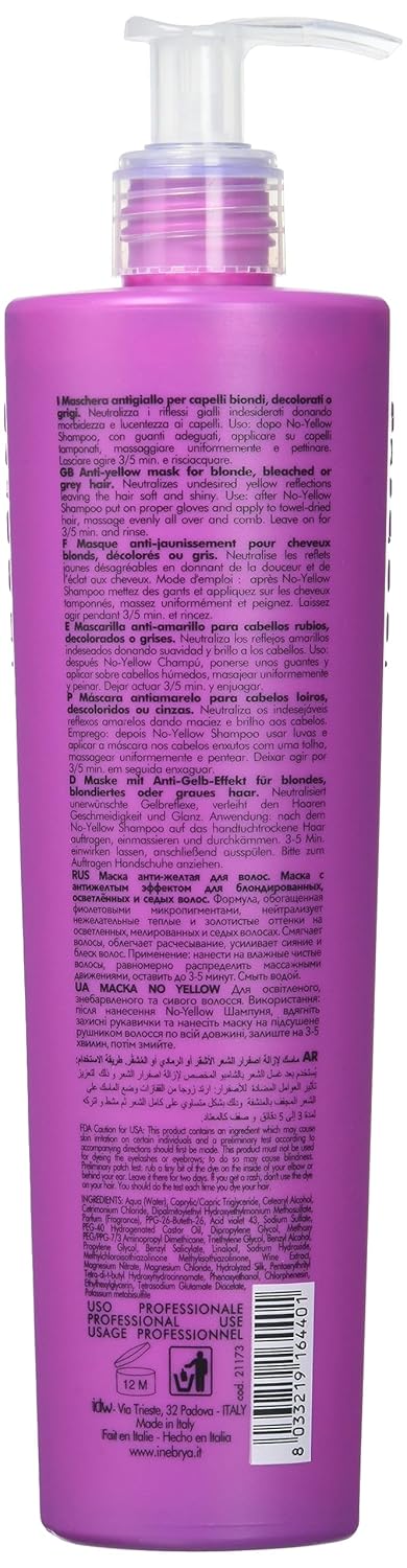 Inebrya Ice Cream No-Yellow Mask for Lightened and Grey Blonde Hair