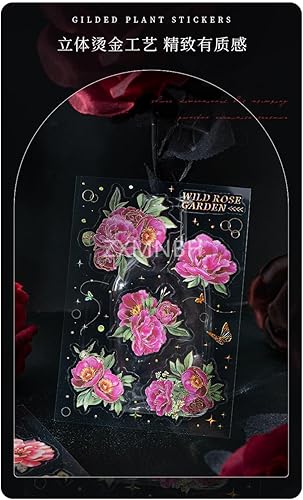 Miniatura 7 de Pegatinas de PET para álbum de recortes, kit de papel estético de rosa azul, agenda, diario, suministros decorativos, 2 unidadespaquete