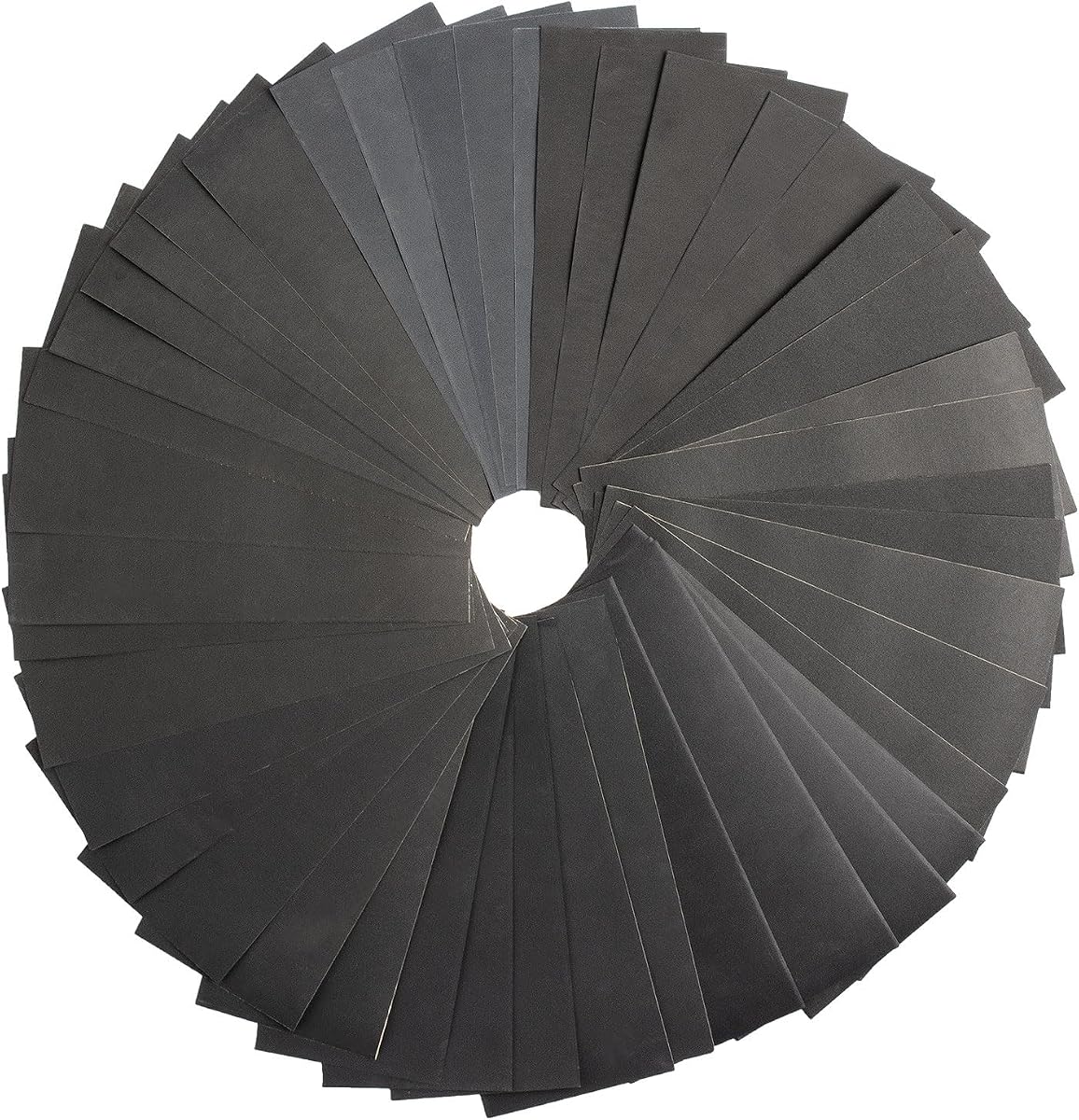 45Pcs Wet Dry Sandpaper, 400/600/ 800/1000/ 1200/1500/ 2000/2500/ 3000 Grit Assorted Sanding Sheets for Automotive Polishing, Metal Sanding, Wood Furniture Finishing, 9 x 3.6 Inch