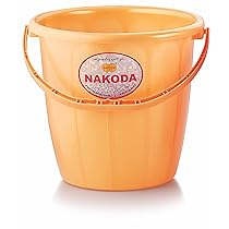 Nakoda Turbo Opaque Bucket Plastic Bathroom Bucket – 22 Litre, Color May Vary