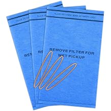 3 Wet Dry Filter Bags WS01025F2 for Workshop Vacuums 2-2.5 Gallon Shop Vac Vacuum Stinger Craftsman Husky 9-16949 9-38737 Compatible Select 2-1/2-Gallon to 5-Gallon Shop Vac Vacuum