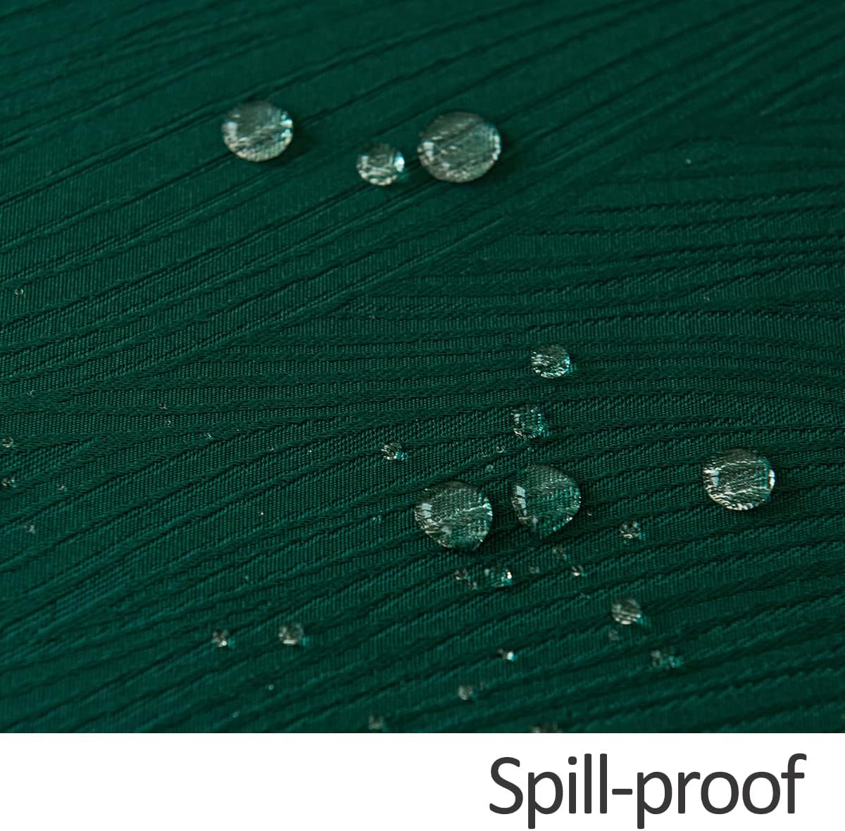 maxmill Jacquard Table Cloth Swirl Pattern Spillproof Wrinkle Resistant Water Proof Heavy Weight Soft Tablecloth for Kitchen Dinning Tabletop, Christmas Parties, Rectangle 60 x 140 Inch, Hunter Green