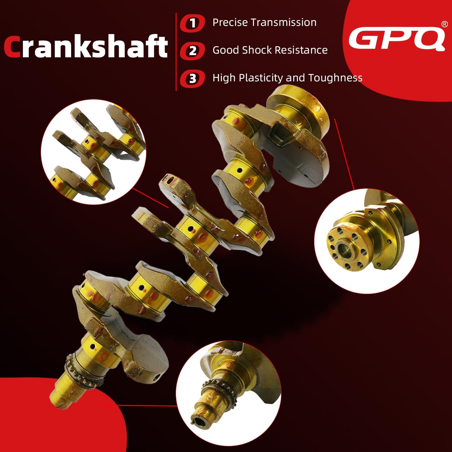 G4NC 2.0 Engine Crankshaft Connecting Rod Piston & Rings Kit Fit For Hyundai Elantra GT Coupe Tucson Kia Soul Forte 2014-2018 2.0L 623V6-2EH00 23510-2E001