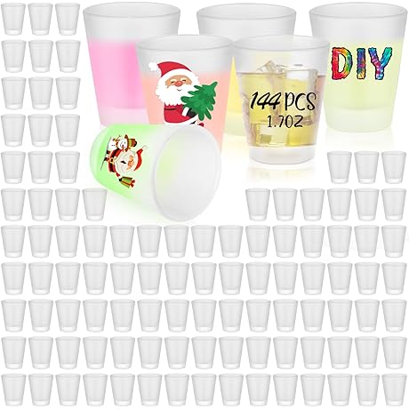 Sublimation Shot Glasses Blanks for Personalized Gifts and Events