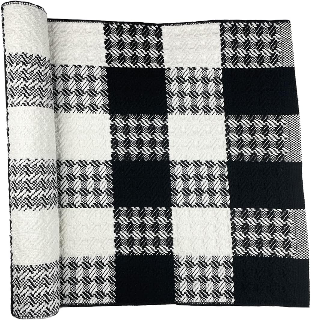 Winwinplus Buffalo Plaid Doormat Farmhouse Style Tartan, Low Profile, Heavy Duty Welcome Doormat for Indoor and Outdoor, Easy Clean, Rug Mats for Entry, Patio, Decor Rug, 2' x 4.3'