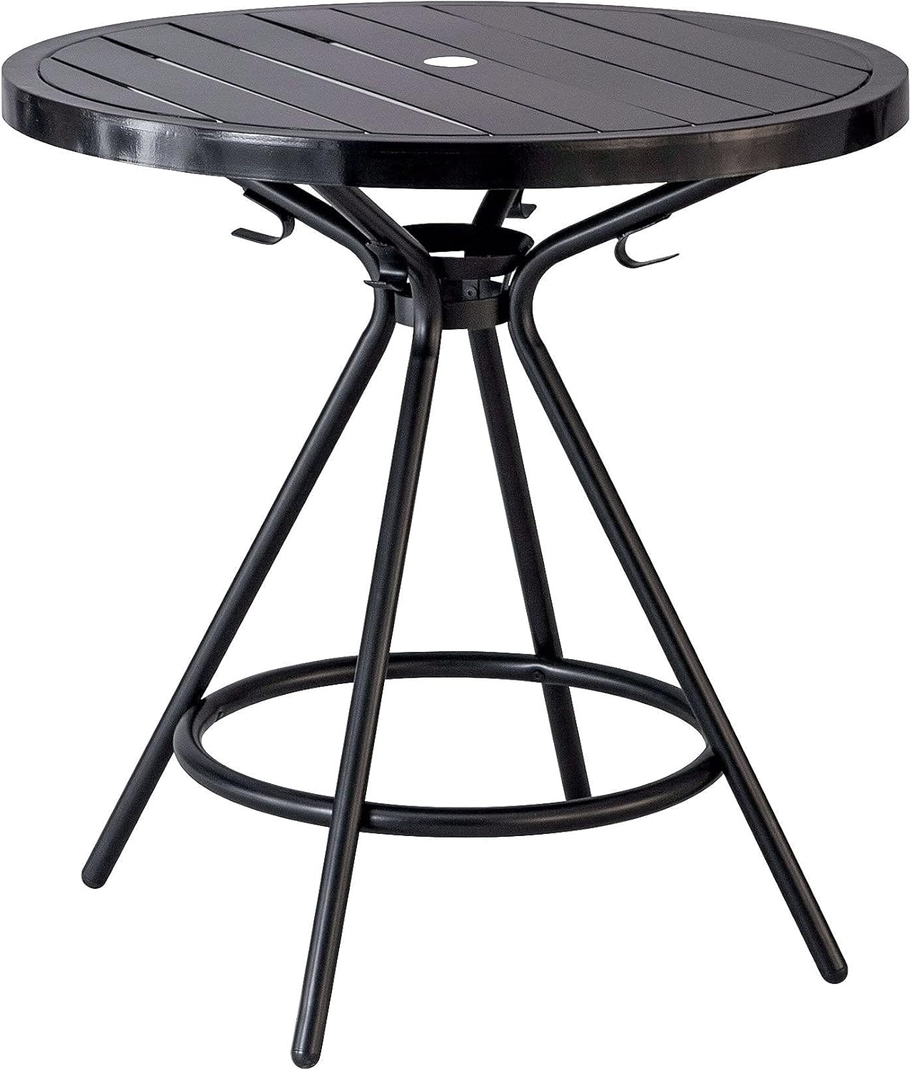 Safco 4361BL Indoor-Outdoor Table, 30" Round, Black