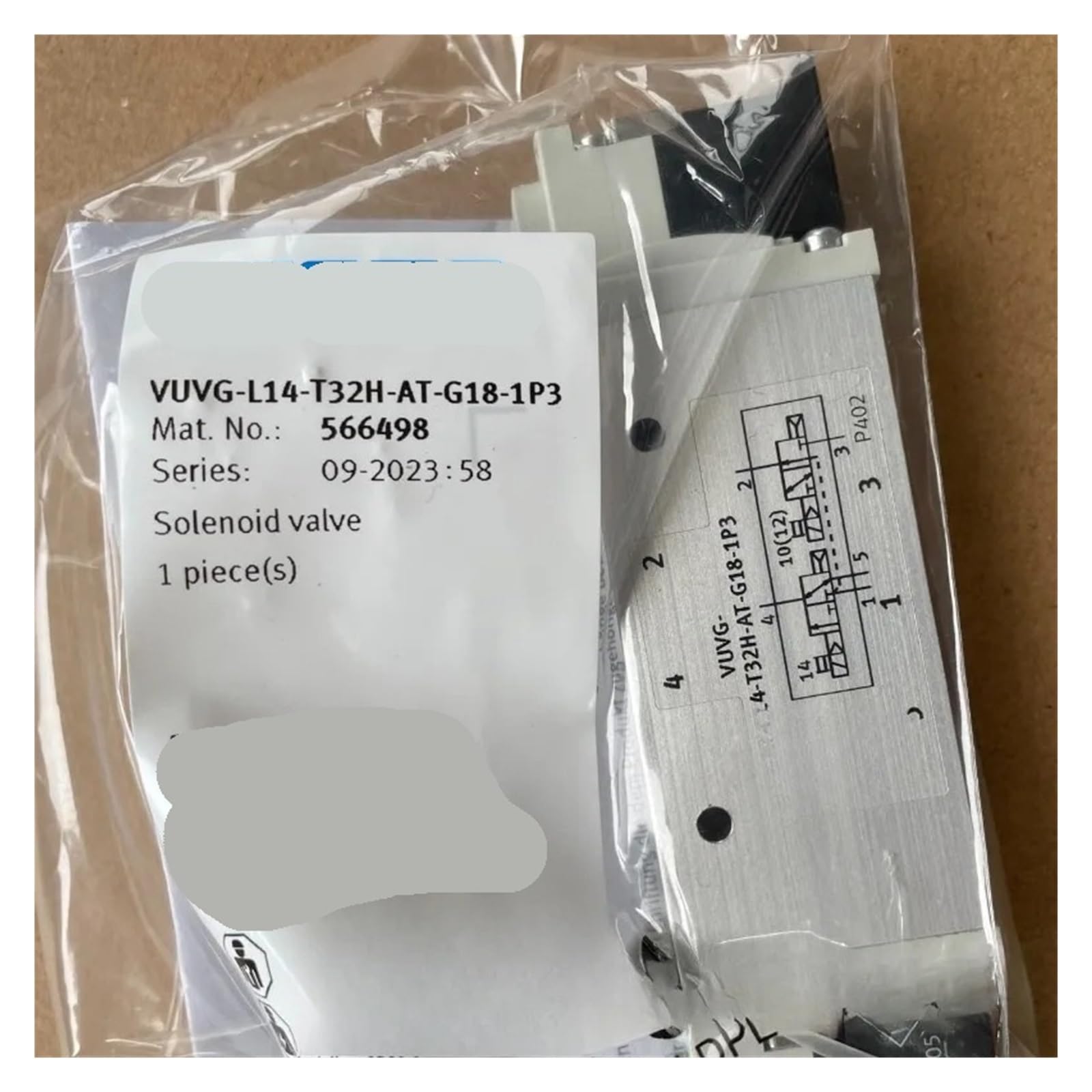 Électrovannes VUVG-L14-T32H-AT-G18-1P3 566498 distributeur pneumatique G18 3/2