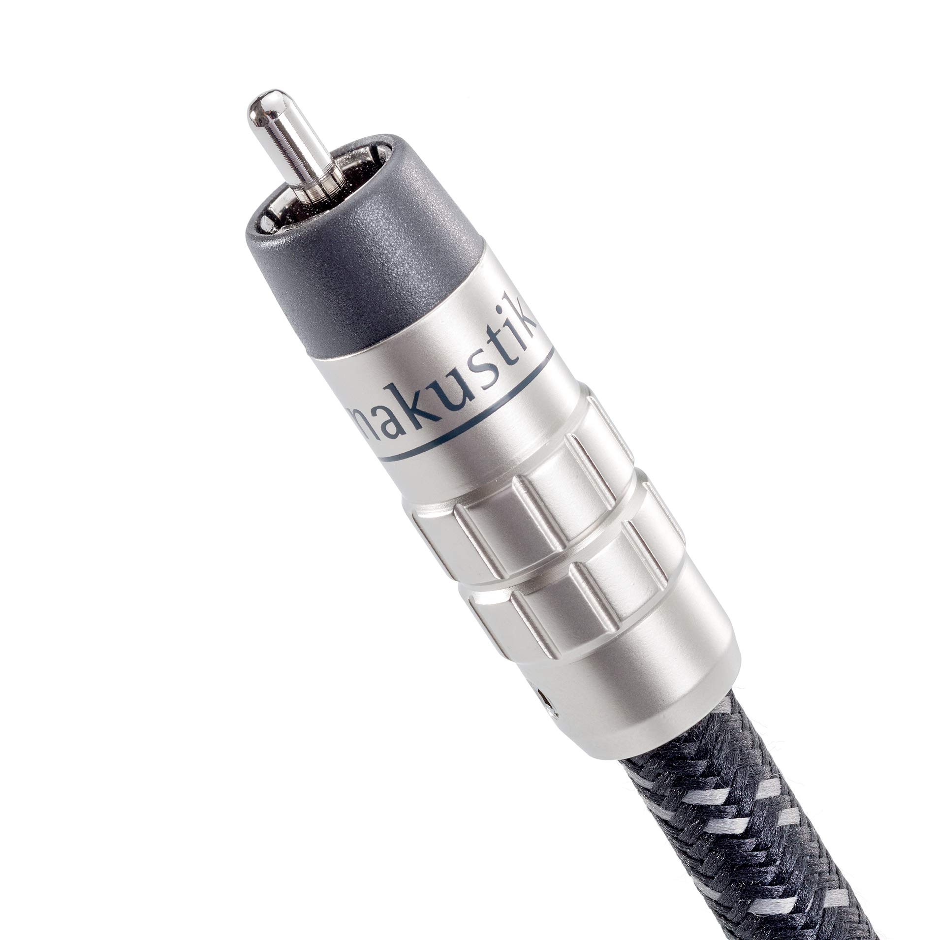 inakustik - 0060410S1 - Excellence Stereo Silver-Plated Audio Cable SE Set, charcoal, Länge 0,75 m - Image 3