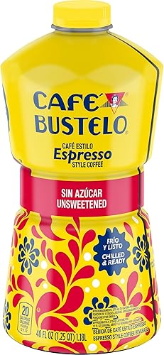 Café Bustelo Unsweetened Espresso-Style Iced Coffee, 40 Fl Oz. Bottle
