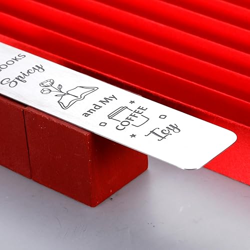 Miniatura 3 de VANLOVEMAC Marcapáginas divertidos para mujeres y hombres, regalos para amigos, regalos de cumpleaños para mujeres, regalos para amantes del café,